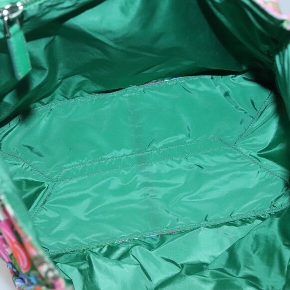 PRADA Tote Bag Nylon Multicolor Silver Auth - Picture 10 of 16